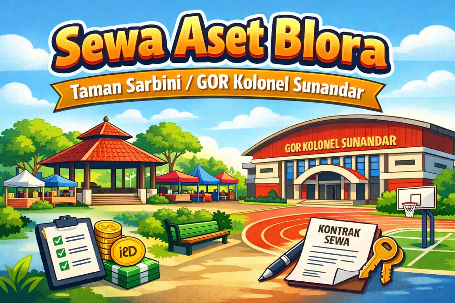 Sewa Aset Blora: Taman Sarbini / GOR Kolonel Sunandar