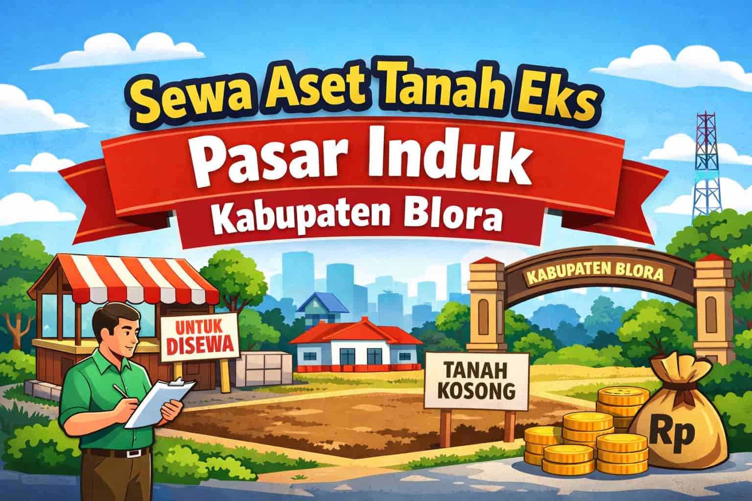 Sewa Aset Blora: Sewa Tanah Eks Pasar Induk Kabupaten Blora